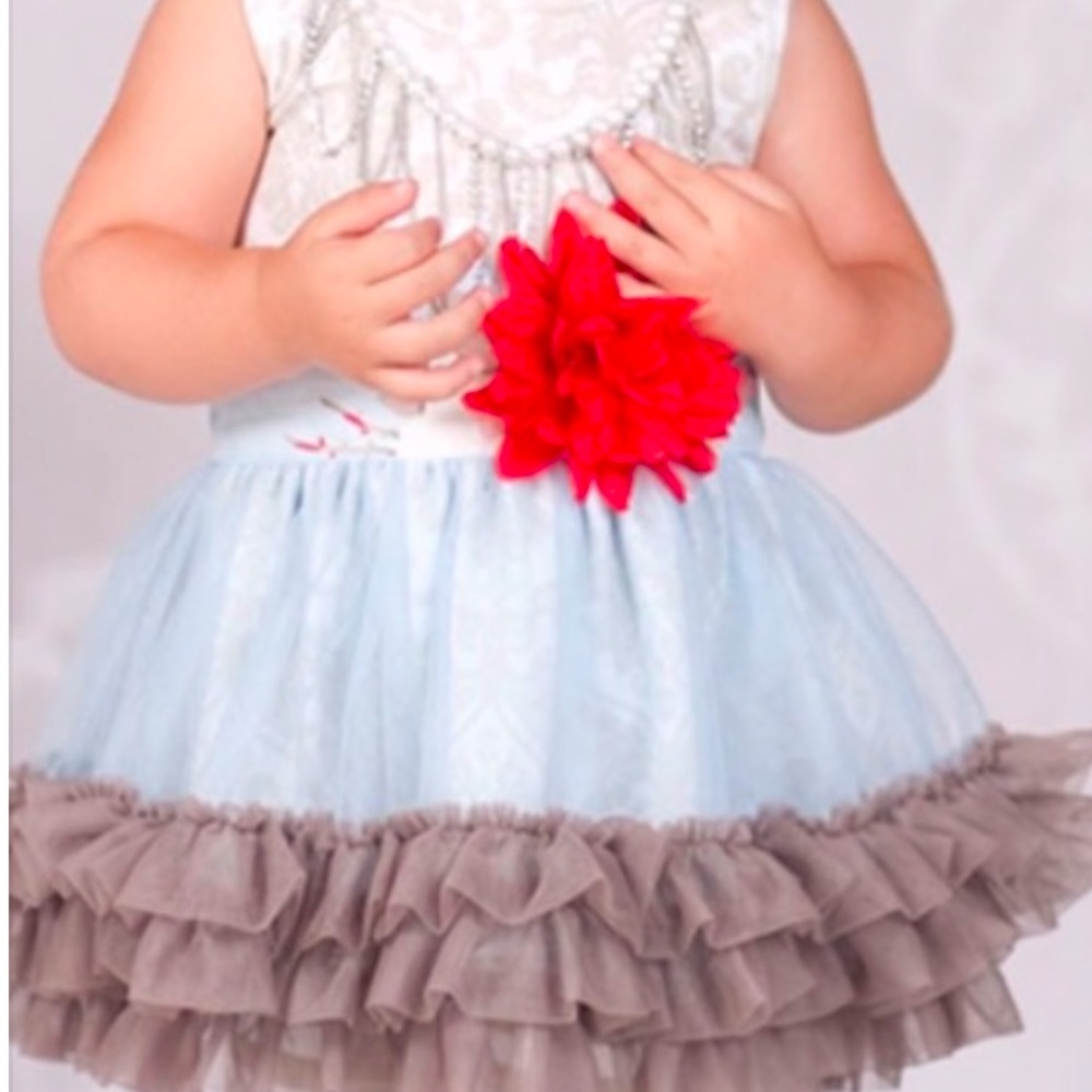 3T Giggle Moon Wedding Bells Tutu Dress- Hard to Find! - Picture 9 of 11